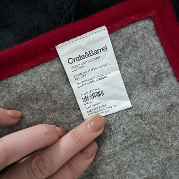 Crate and Barrel holiday critter advent calendar. - Picture 3 of 5